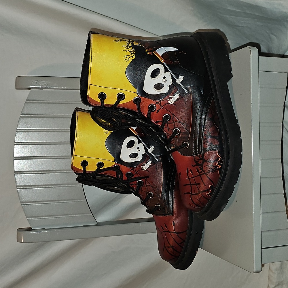 Raad Shop Grim Reaper Ankle Boots